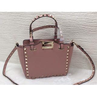 Top Valentino Rockstud Shopping Bag Pink